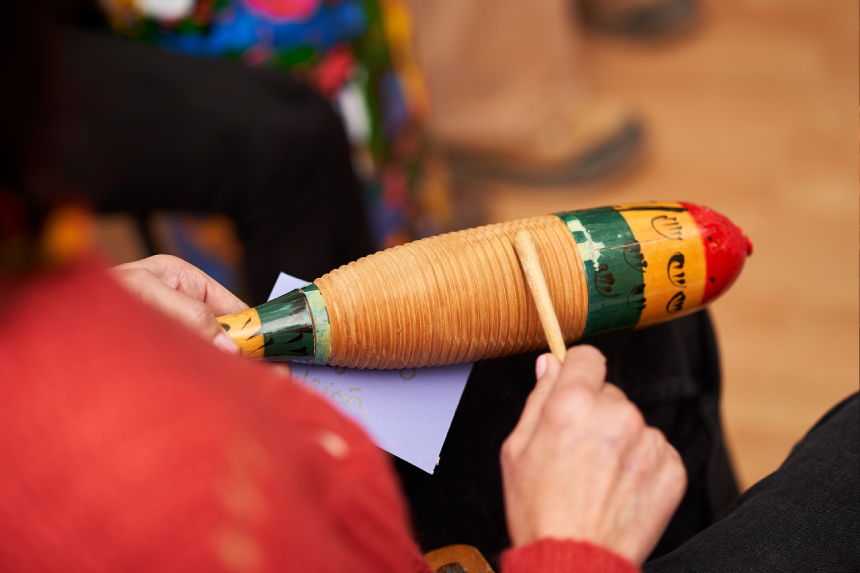 círculo de percusión hacia lo salvaje